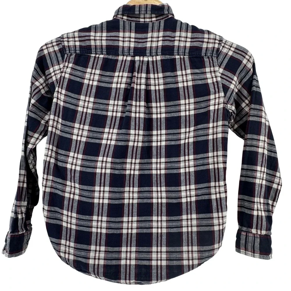 Eddie Bauer Men Lot of 2 Plaid Flannel Preppy Button Down Shirt Long Sleeve Sz M